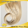 Peruvian virgin hair extension clip in human hair blonde hair for fashion woman